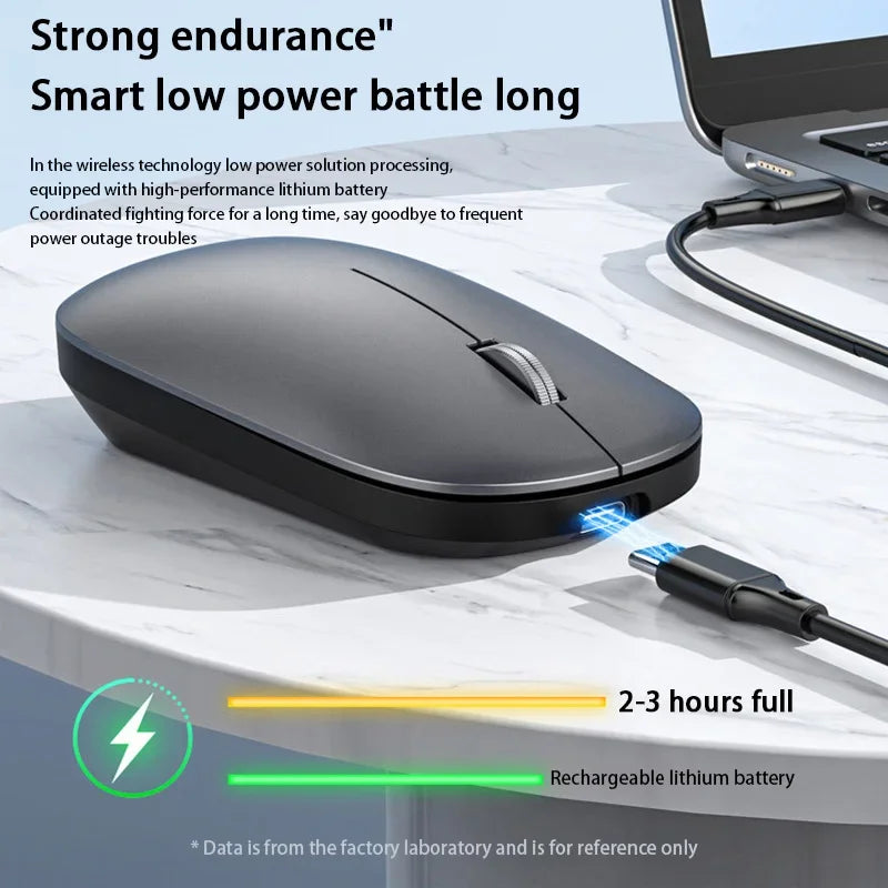 Wireless Bluetooth Mouse Dual Mode DPI Adjustable Type-c Rechargeable