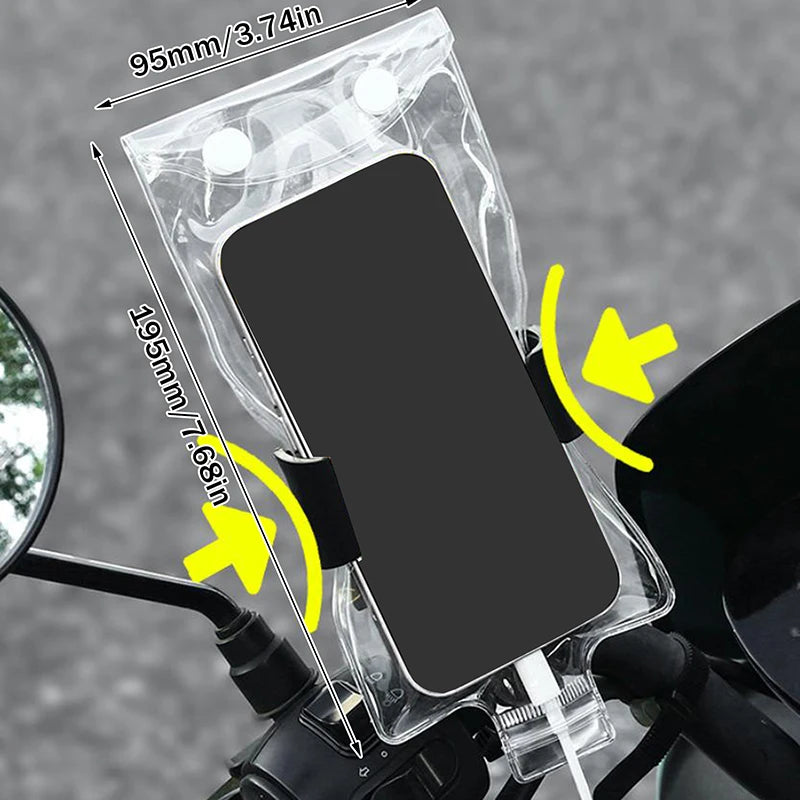 Transparent Waterproof Phone Case Touch Screen Under 7 2 Inches Zpaxo onesize