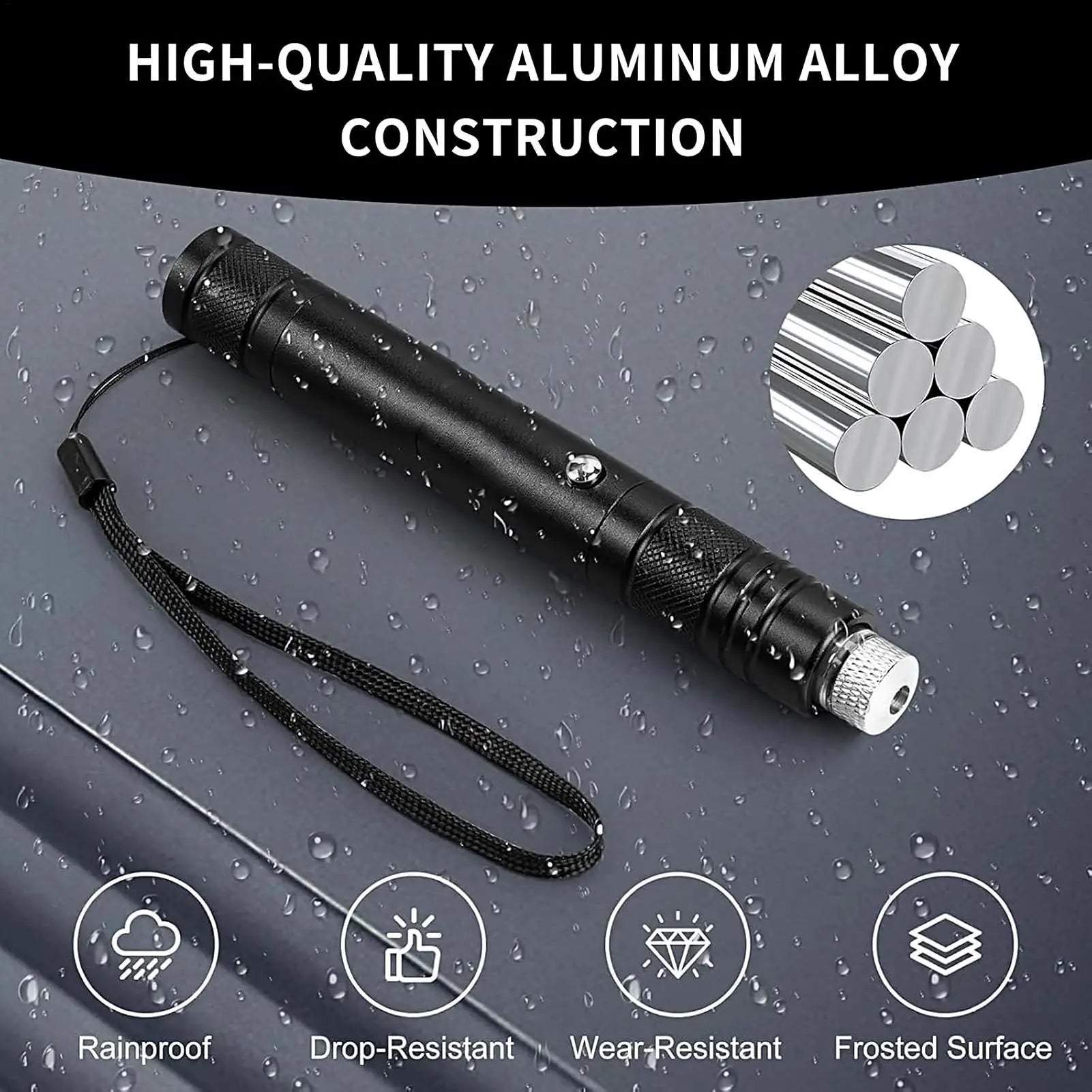 Bright Flashlight Rechargeable Light 4 Modes Flashlight for Hiking for Camping Outdoor Home Work Car Search Hiking Night Zpaxo