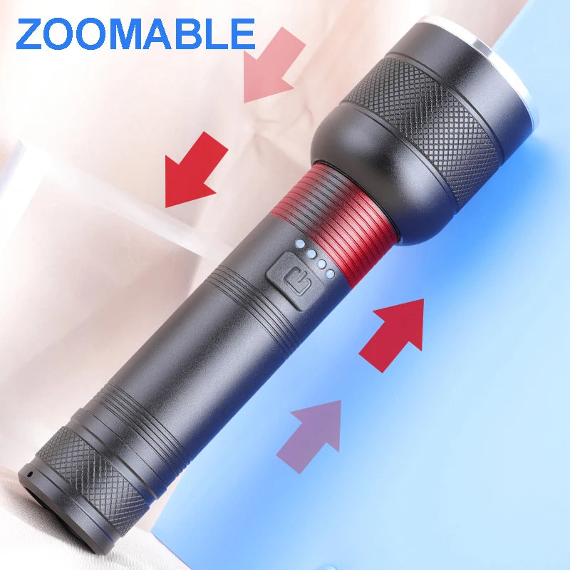 POCKETMAN XHP50 LED Tactical Flashlight – Rechargeable 18650/26650
