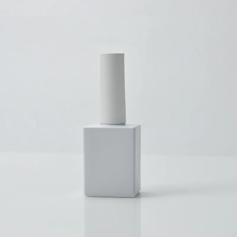 10pcs Black and White Nail Polish Bottle Empty Bottle New Minimalist Style 10ML 5ML15ML Nail Polish Adhesive Empty Bottle New Zpaxo 10pcs 15ML white02