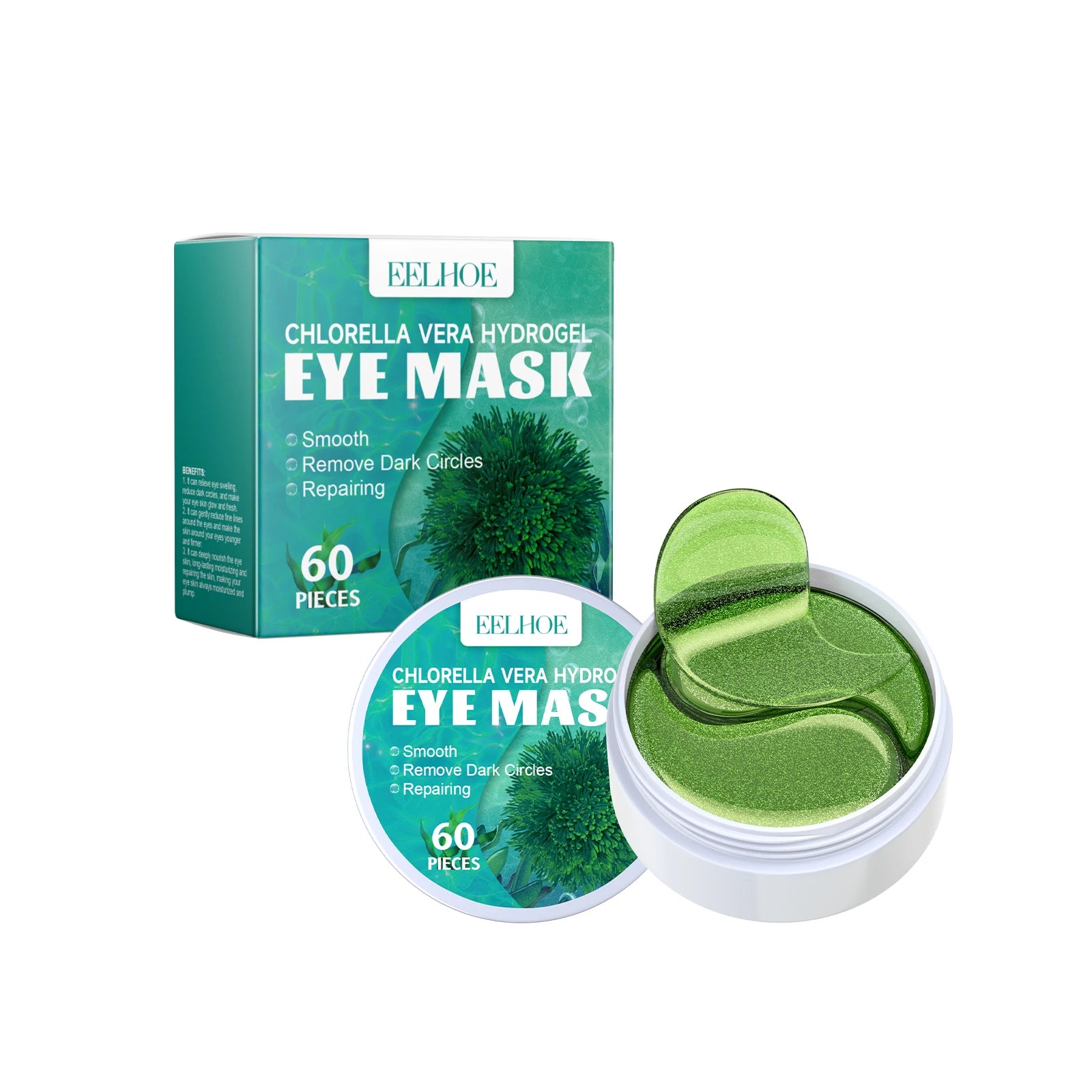 Seaweed Under Eye Patches – Dark Circles & Puffiness 60pc Under Eye Patches Zpaxo 60Pcs Boxed