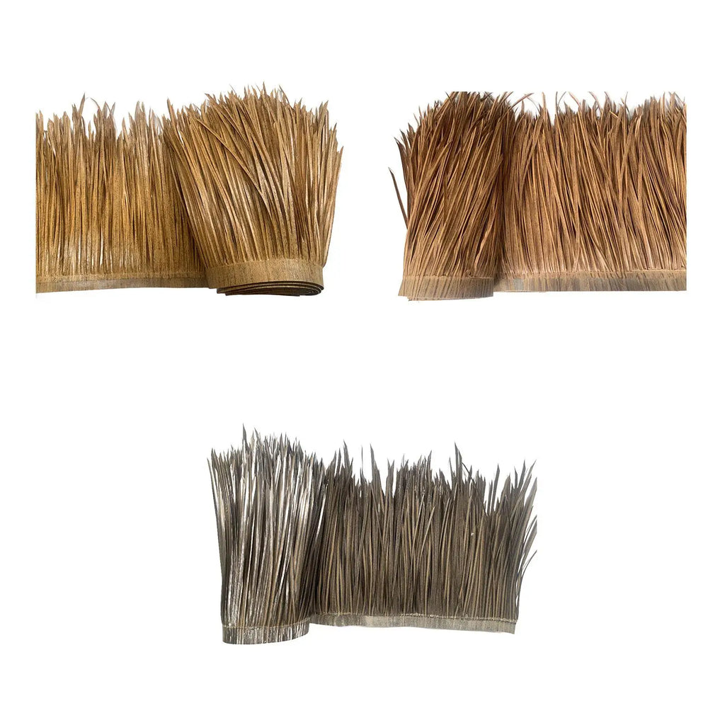 Artificial Thatch Roll 3.28ftx1.64ft Realistic Grass Roof Fence Decorative Ornament shutter Palm Straw Roof Thatch Roofing Panel Zpaxo