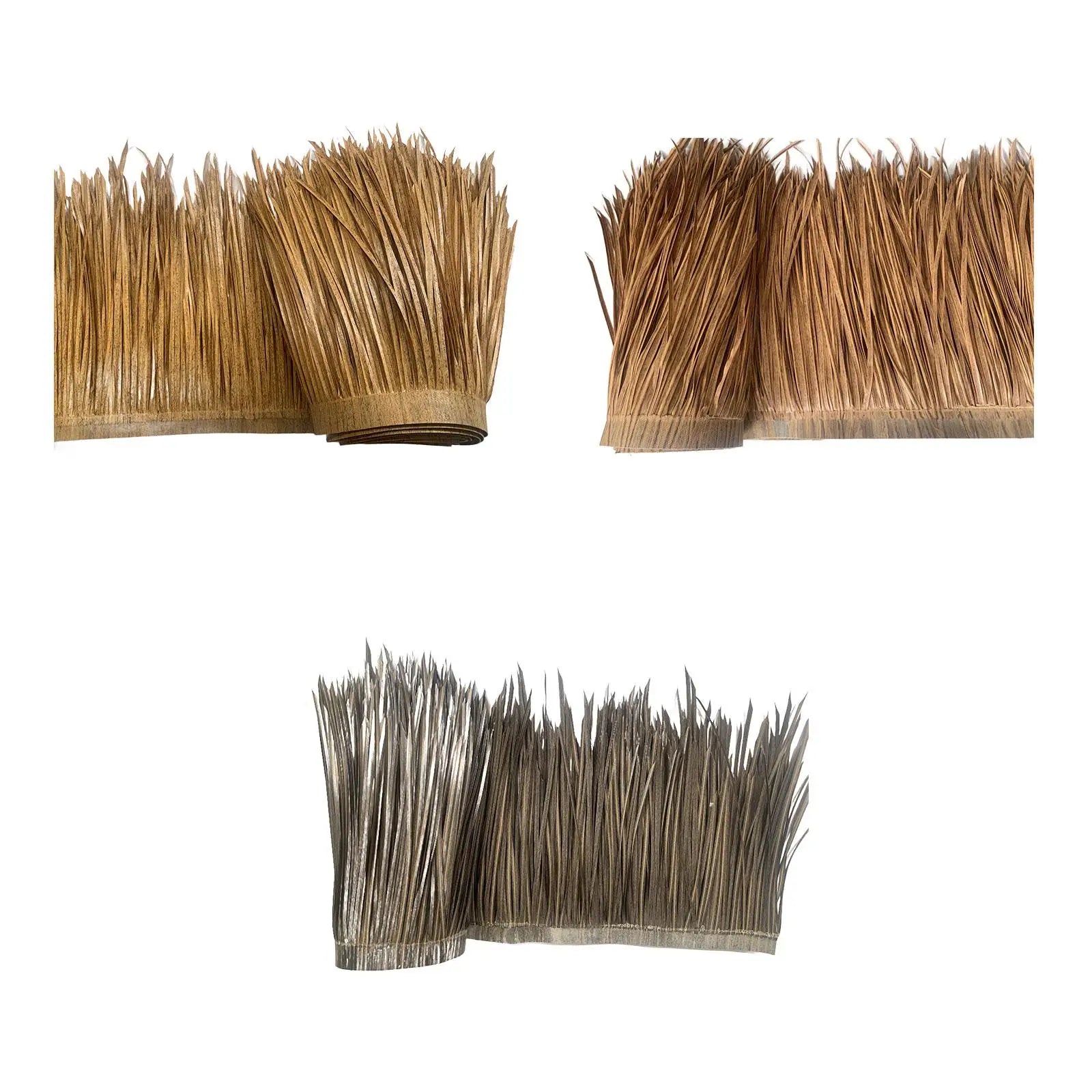 Artificial Thatch Roll 3.28ftx1.64ft Realistic Grass Roof Fence Decorative Ornament shutter Palm Straw Roof Thatch Roofing Panel Zpaxo