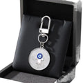 Creativity Resin Star Demon Eye Keychain Alloy Dripping Oil Turkish Zpaxo silver-palm