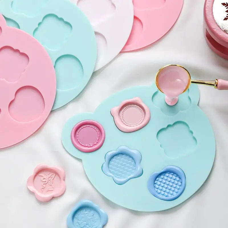 Wax Seal Stamp Silicone Mold Pad | 6 Shapes for 25mm Stamps
