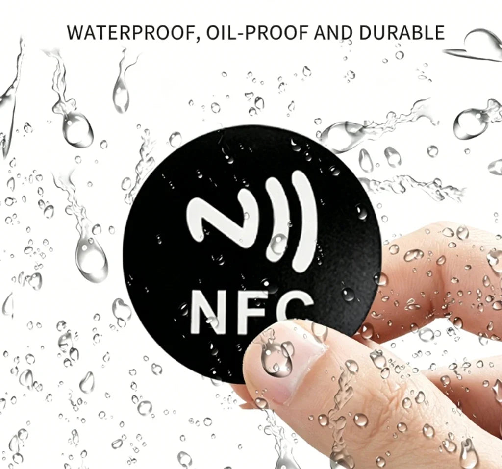 NFC Tags Ntag215 Stickers 13 56 MHZ Rewritable 215 Clear Sticker Zpaxo