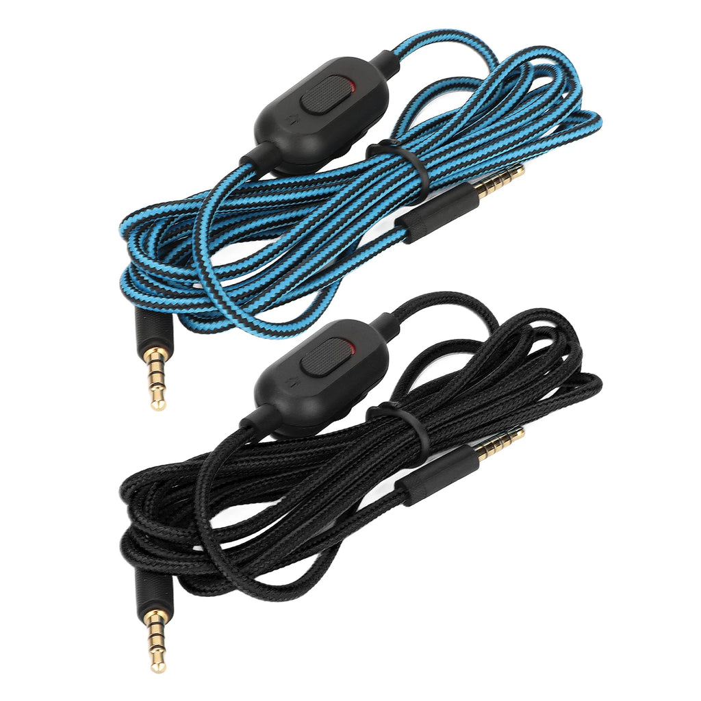 Gaming Headset Cable Woven Earphone Cord with Volume Control and Mute Switch for Logitech G Pro G Pro X G433 G233 Zpaxo