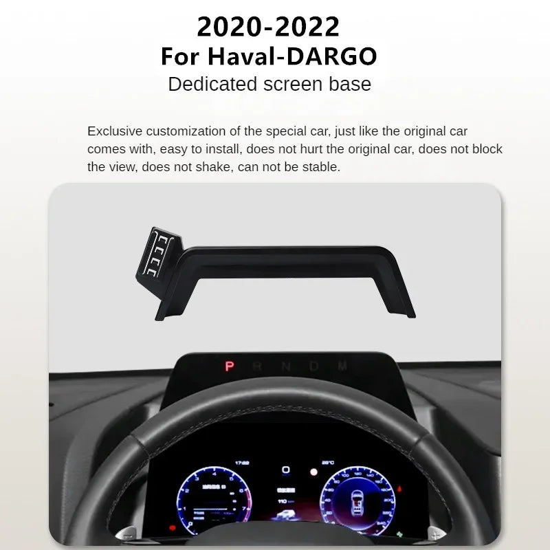 For 2020-2022 For Haval Dargo Car Screen Phone Holder Wireless Charger Navigation Modification Interior 10.25 Inch Size Zpaxo