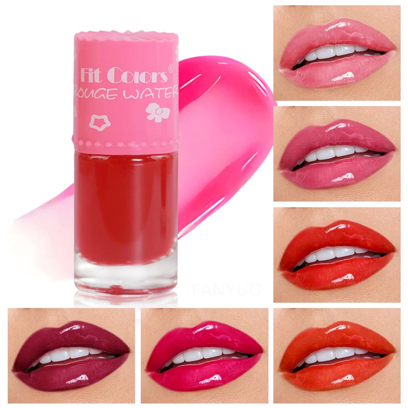 Mirror Jelly Lip Gloss Sexy Red Lip Tint Water Moisturizer Liquid LipGloss Long lasting Moisturizing Natural Lip Beauty Makeup Zpaxo