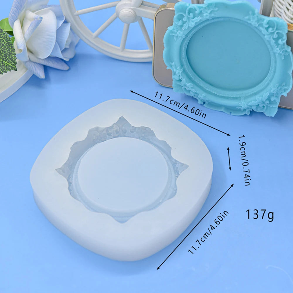 Baroque Lace Silicone Mold – Resin, Concrete & Cake Tray DIY