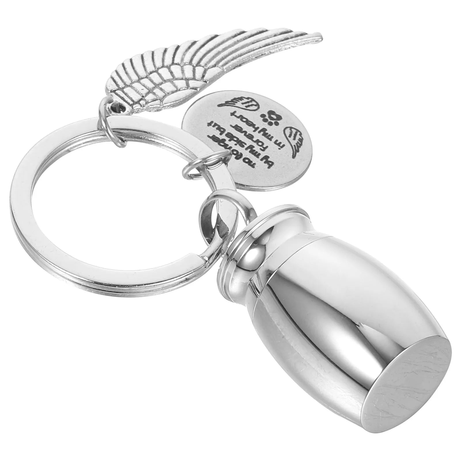Urn Keychain Pet Ashes Stainless Steel Titanium Pendant Memorial