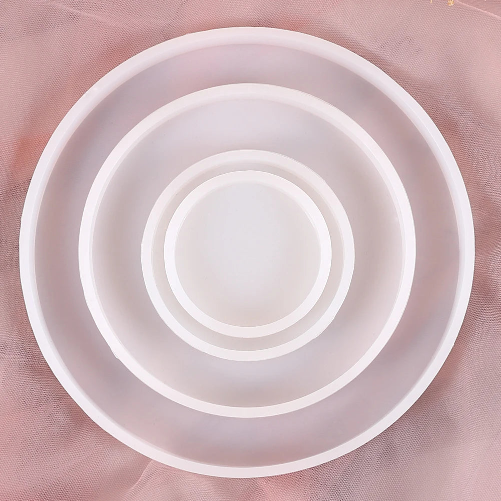 Coaster Silicone Resin Mold Heart Round Square Hexagon Oval Cup Tray Mat Casting Crafts Jewelry Storage Tray Making Home Decor Zpaxo