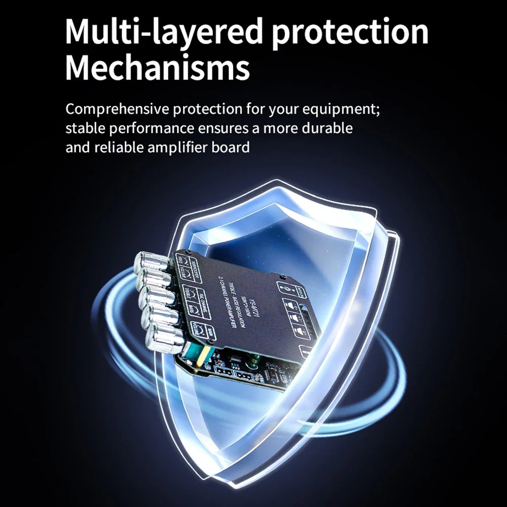 Bluetooth-compatible Amplifier Board YS-MT21 2 1 Channel 50Wx2+100W Zpaxo