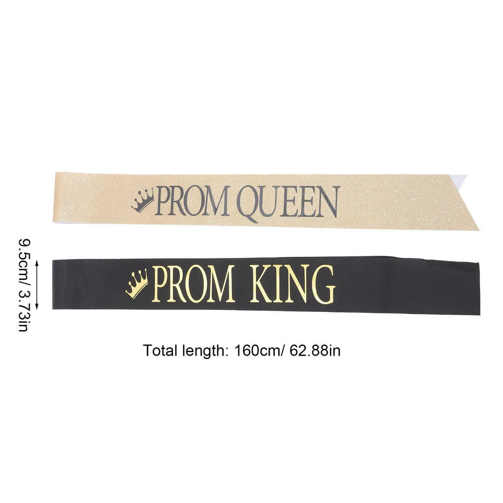 Elegant Prom King Queen Sashes Graduation Ceremony Sash Comfortable