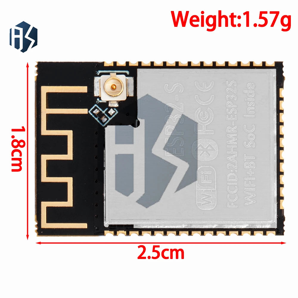 ESP32 Dual-Core WiFi Bluetooth Wireless Module - Full Series: ESP-32U/ESP32-S/ESP32-C2/ESPC2-12/ESP32-S3-N16R8 Zpaxo