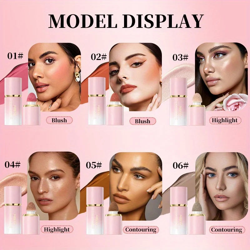 Easy to color and trim matte liquid blush naturally clear Zpaxo
