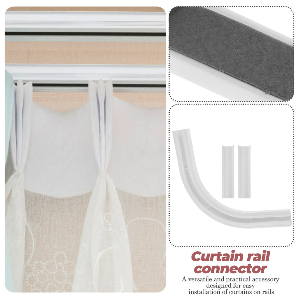 Turner Corner Rod Connectors Plastic Ceiling Mount Window Durable