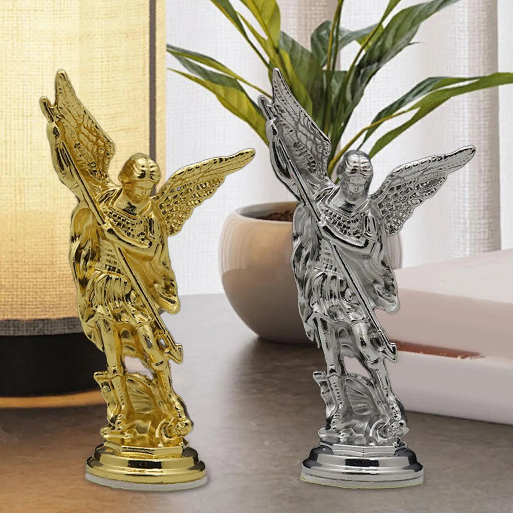 1Pc Figure Statue Defeated Lucifer Tramples Statue Home Decoration Religious Collectible Figure Arcangel Statue Angel Sculpture Zpaxo