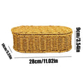 Organizing Baskets Lid Rustic Storage Organizer Dustproof Small