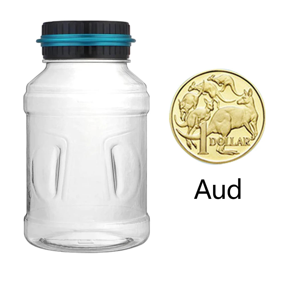 Electronic Digital Counting Money Jar LCD Counter Coin Bank Savings Zpaxo Aud