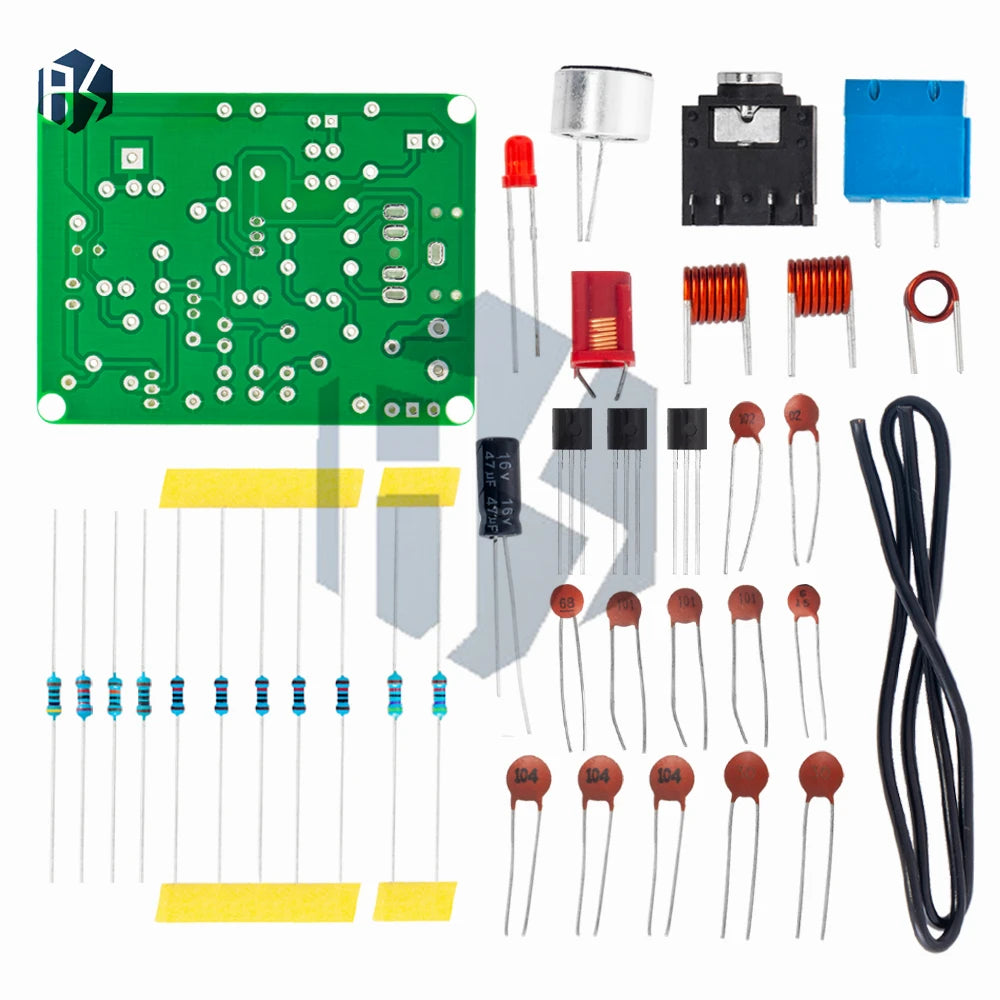 3.6V Wireless Microphone Module, 88-108MHz FM Transmitter DIY Kit with PCB for Electronic Hobby Projects Zpaxo