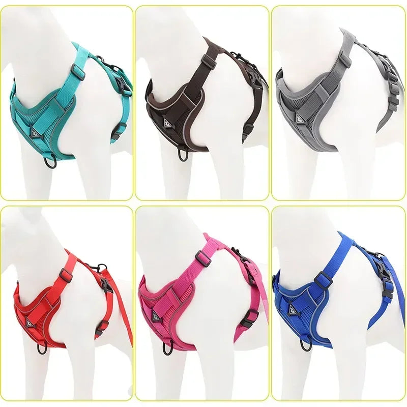 No Pull Dog Harness Leash Adjustable Pet Vest Small Dogs Cats