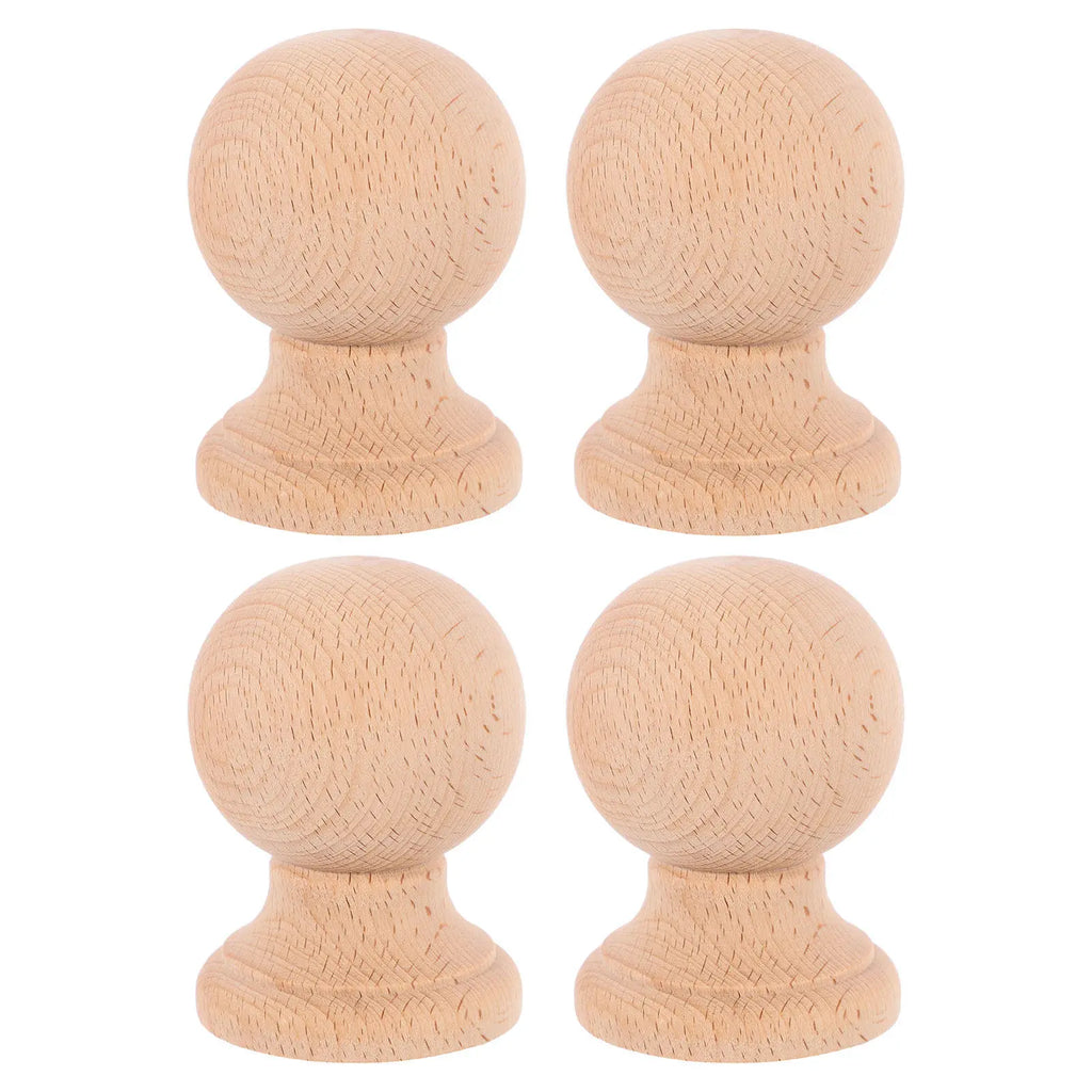 Solid Hardwood Roman Column Finials Decorative Stair Post Caps End