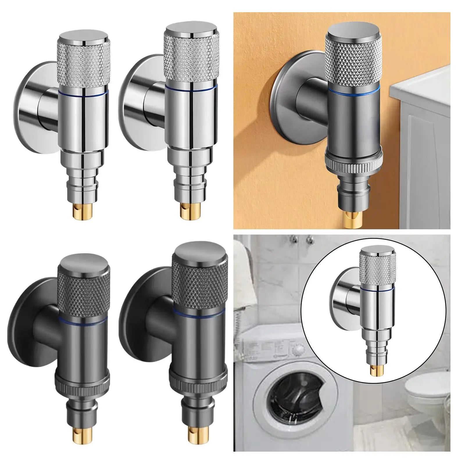 Automatic Water Stop Valve Mixer Tap Angle Wall Mounted Zpaxo