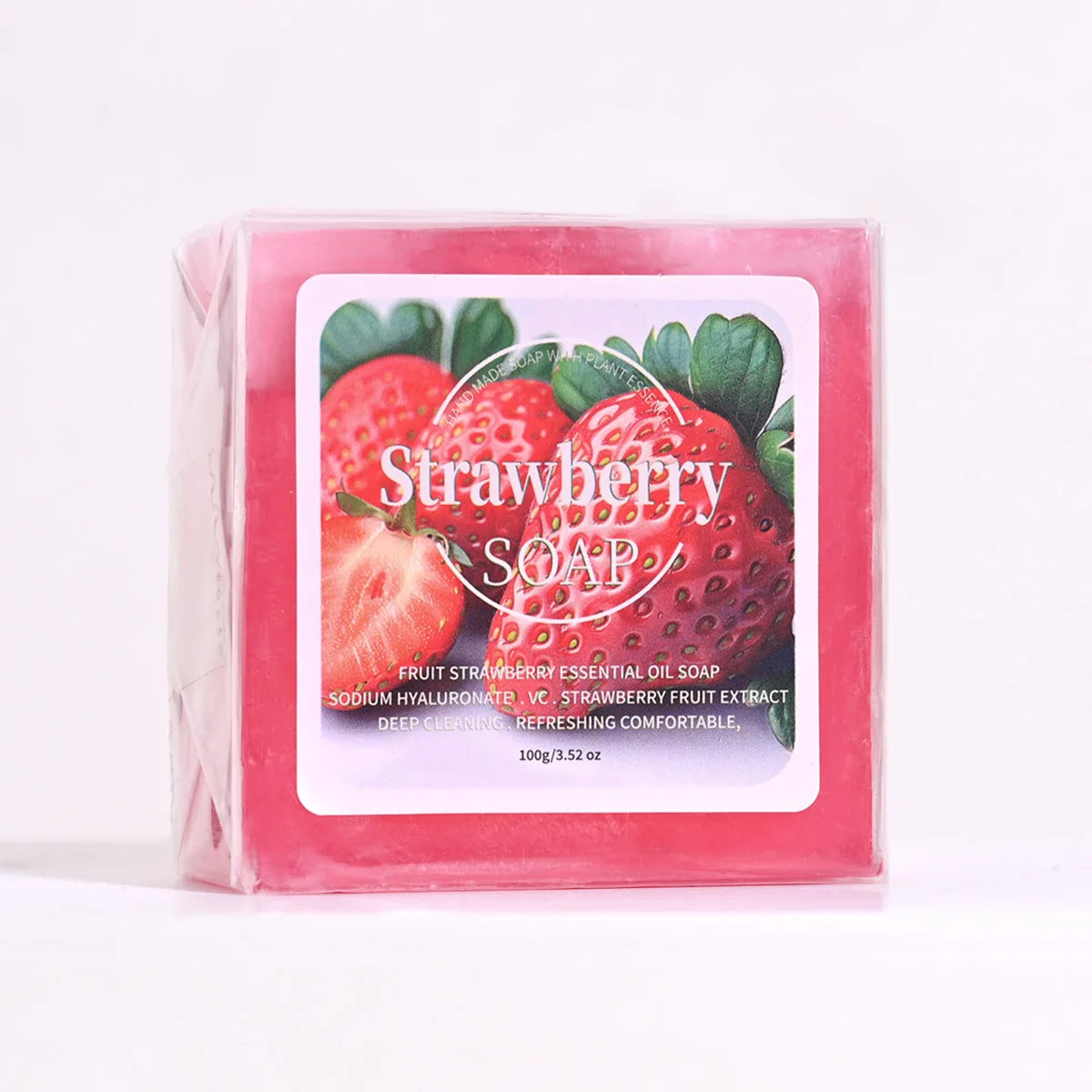Strawberry Handmade Soap – Deep Cleansing Plant Oil Bar Handmade Bar Soap Zpaxo
