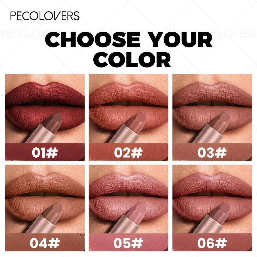 1PC Velvet Matte Lipstick, Long-lasting, Easy To Apply, Bright Color, Long-lasting Waterproof and Sweat-proof, Non-stick Cup Zpaxo