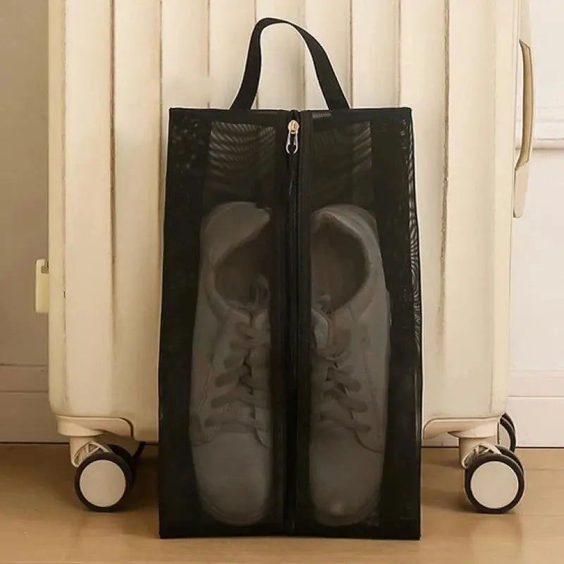 M1Pcs Large Capacity Organizer Foldable Breathable Mesh Shoe Bags Gym Zpaxo A2