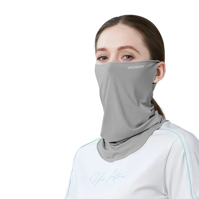 Ice Silk UV Balaclava Face Mask – UPF 50+ Neck Gaiter Scarf