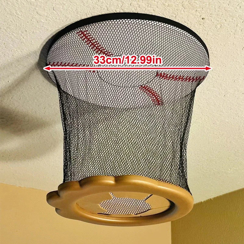 Ceiling Baseball Toy Training Equipment Mini Overhead Sports Goal Portable Indoor Mini Baseball Hoops Game Toys For Kids Adults Zpaxo