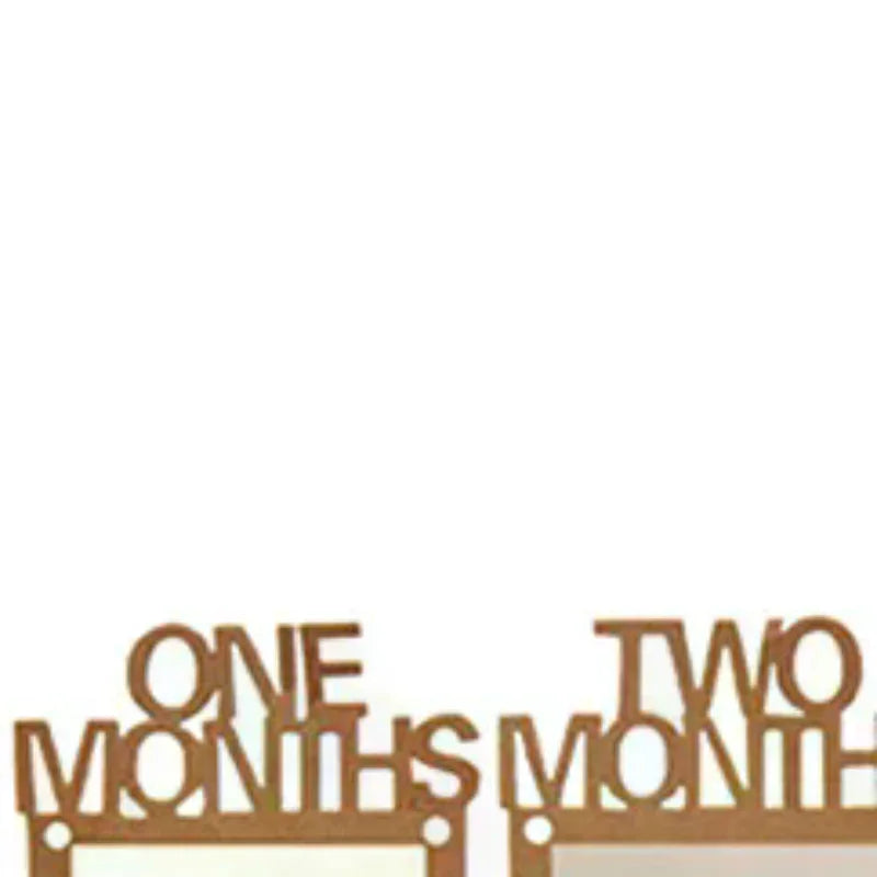 Banner Baby One Year Birthday Picture Photo Born 12 Months Frame Clip Zpaxo