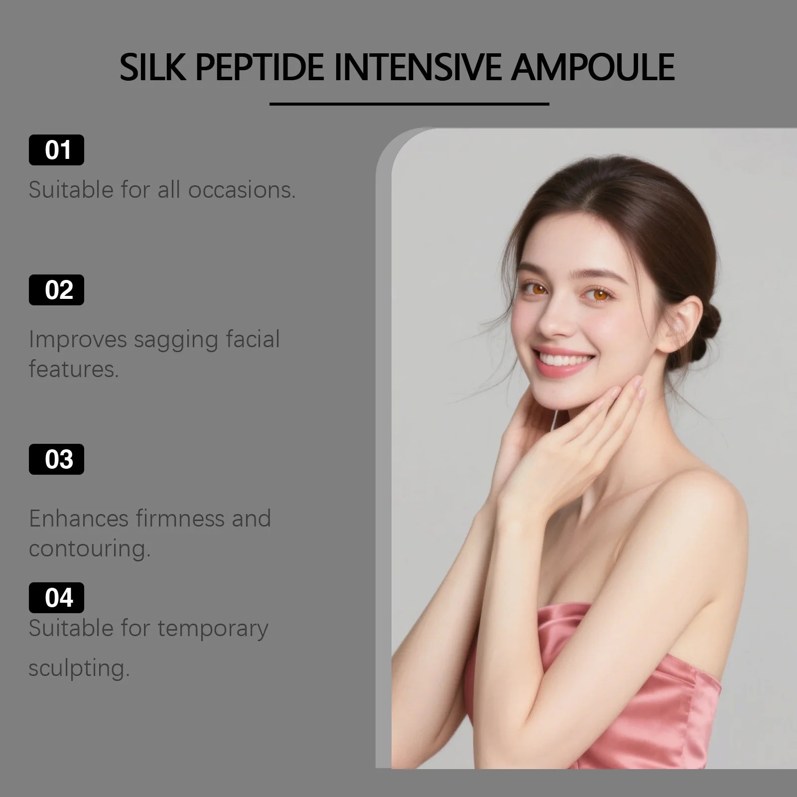 Eelhoe Silk Peptide Lifting Ampoule Anti-Aging Face Serum Anti-Aging Face Serum Zpaxo