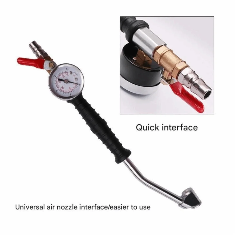 Hook Type Tire Inflatable Pole Quick Inflation Extended Rod Tire Inflation Adapter Heavy Duty Non-slip Handle Zpaxo