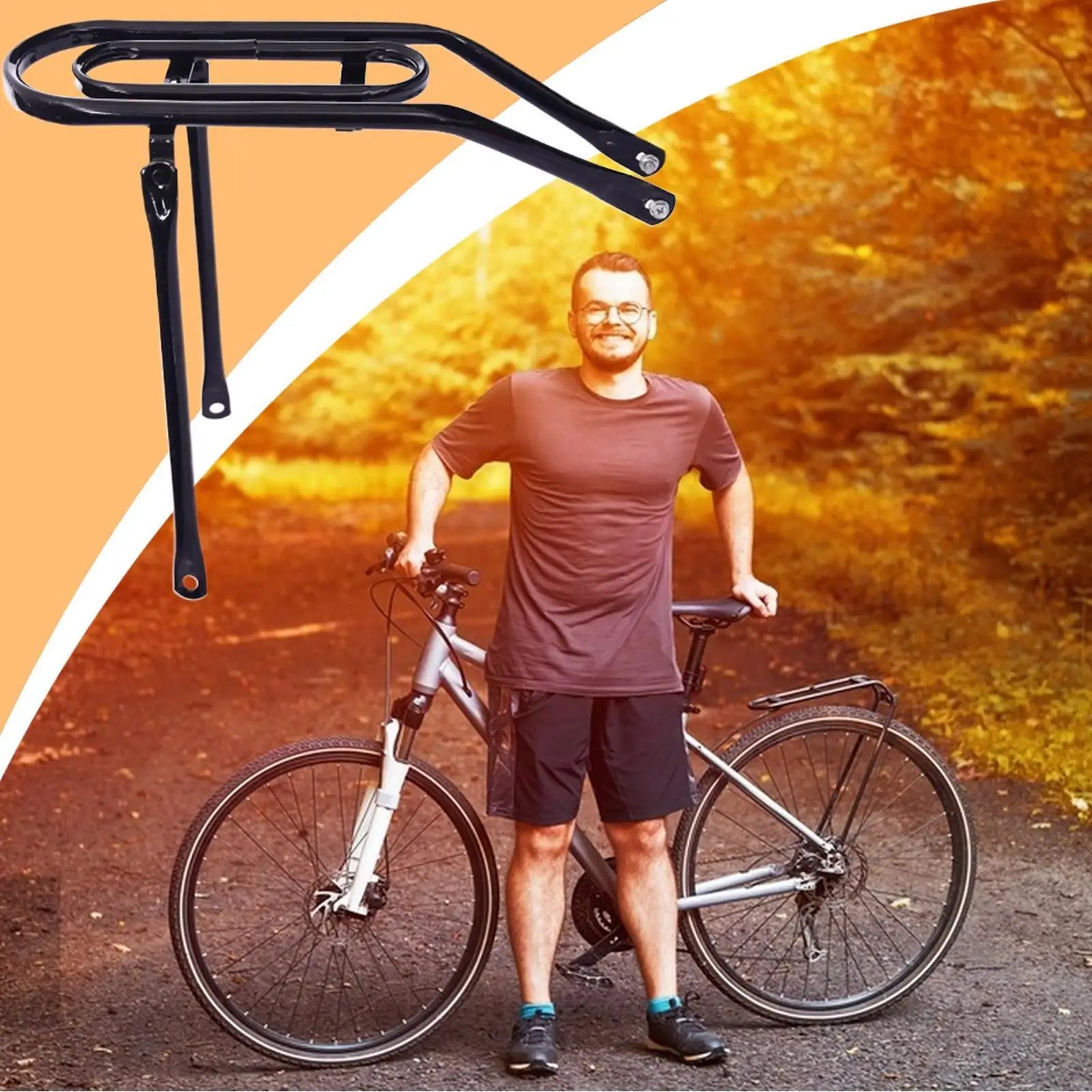 Rack Back Bike Rear Mount Carrier Luggage Lightweight Pannier