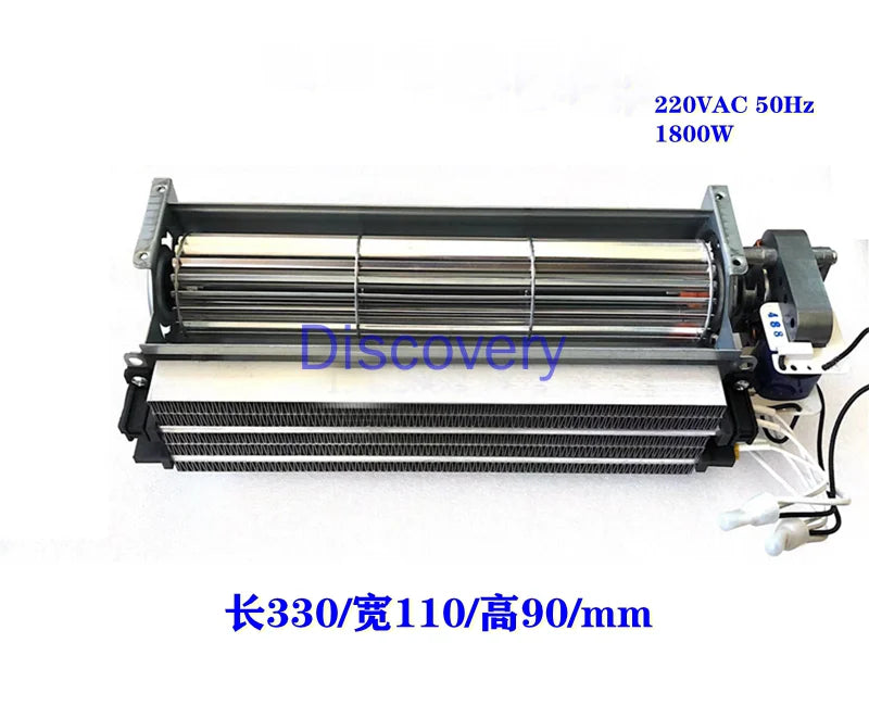 Disc Warmer Warm Cabinet Hot Air Heater Cross Flow Fan PTC Heating Air Heater 220v1800w 1200W Zpaxo 220v 1800w