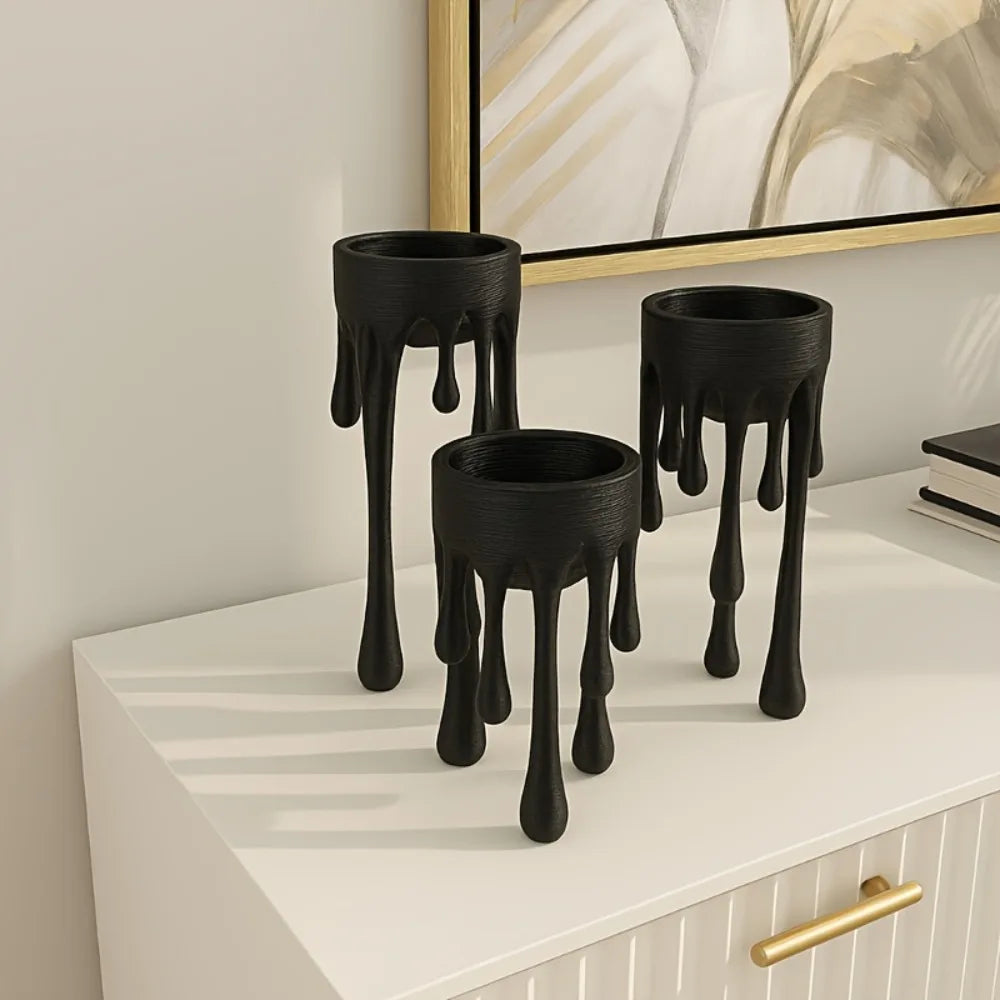 Creative Electronic Candle Holder Conical Candlesticks Decorative