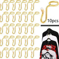 M10Pcs Hanger Connector Hooks Extender Stable Clothes Closet