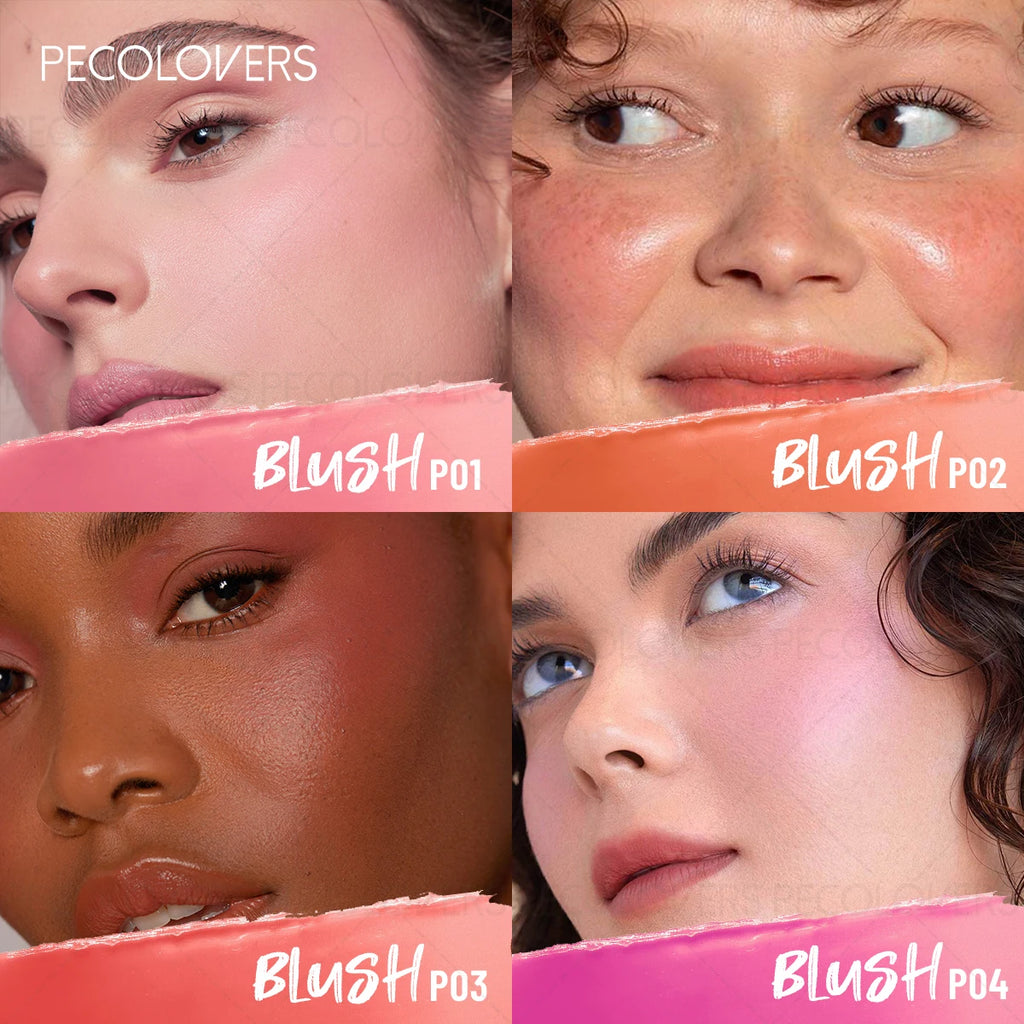 Christmas Multifunctional Jelly Blush Stick Silky Smooth Nude Makeup