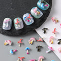 Cute 3D Mushroom Nail Charms Adorable Cartoon Resin Art Decorations