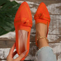 Women Flats 2024 Knitted Slip Breathable Comfortable Solid Shoes