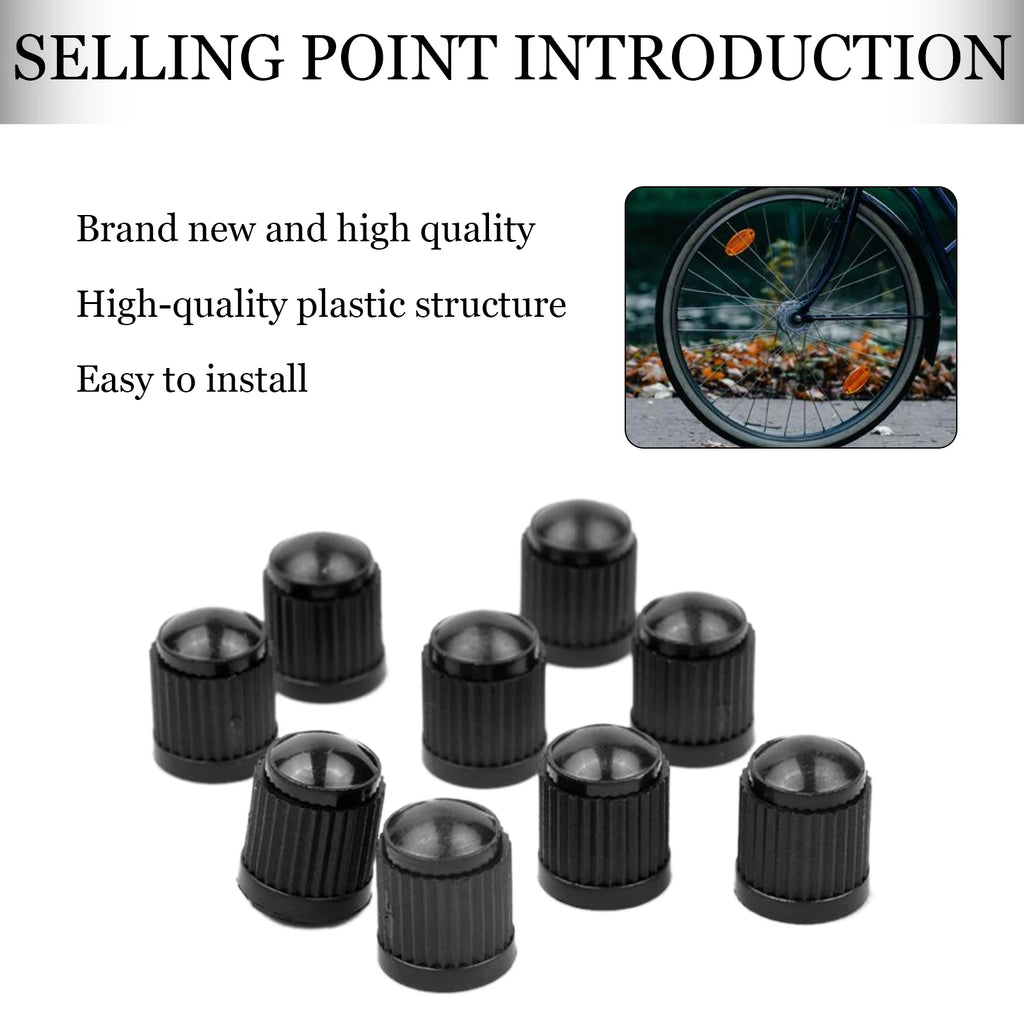 100-Pack Tire Valve Dust Caps – Car, Truck, Bike & MTB