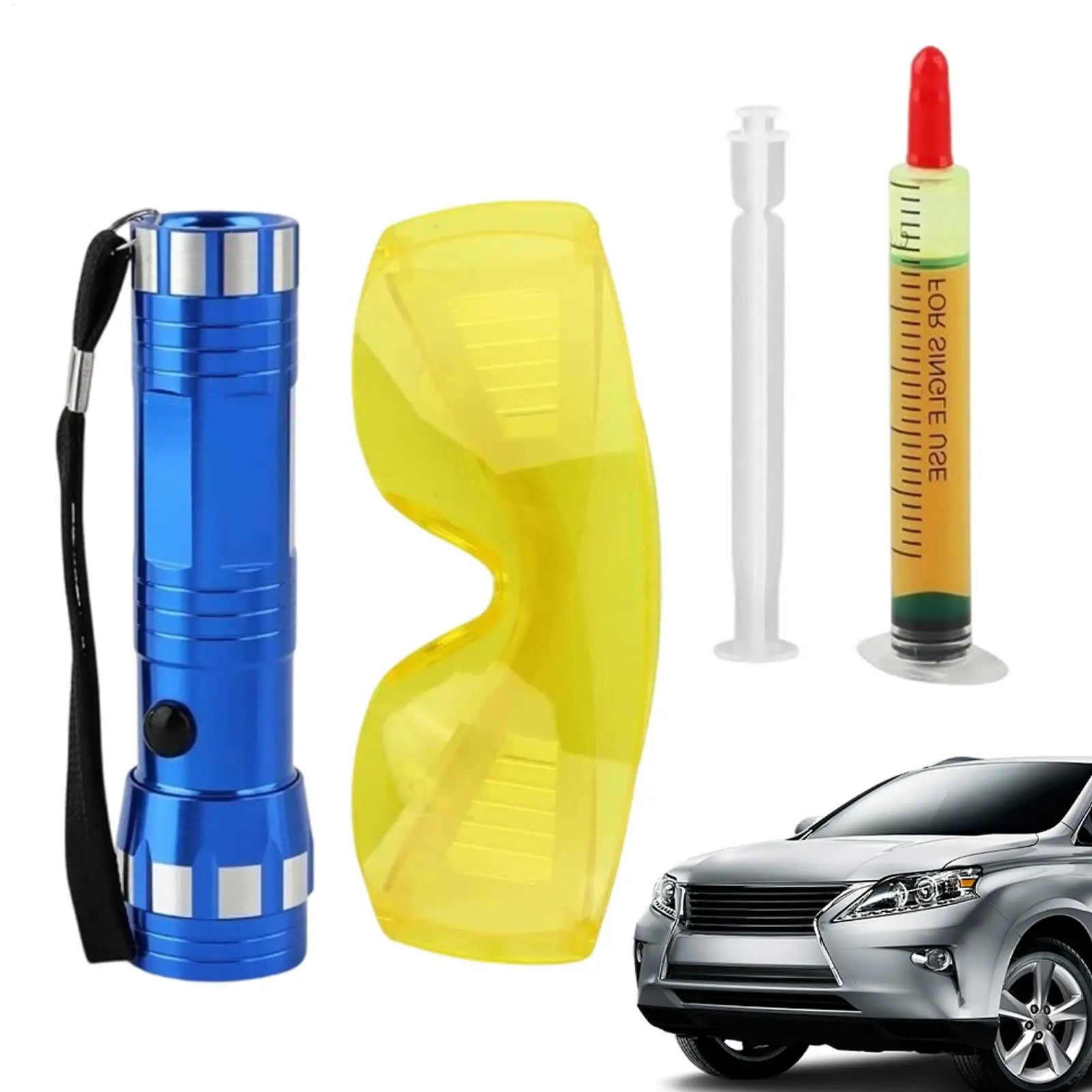 AC Leak Detector Protective UV Flashlight Accurate Dye Detection Tool