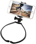 Hands Free Wearable Neck Lazy Phone Stand Universal Hanging Tripod For IPhone 15 16 Huawei GoPro DJI Sports Camera Selfie Stick Zpaxo Black