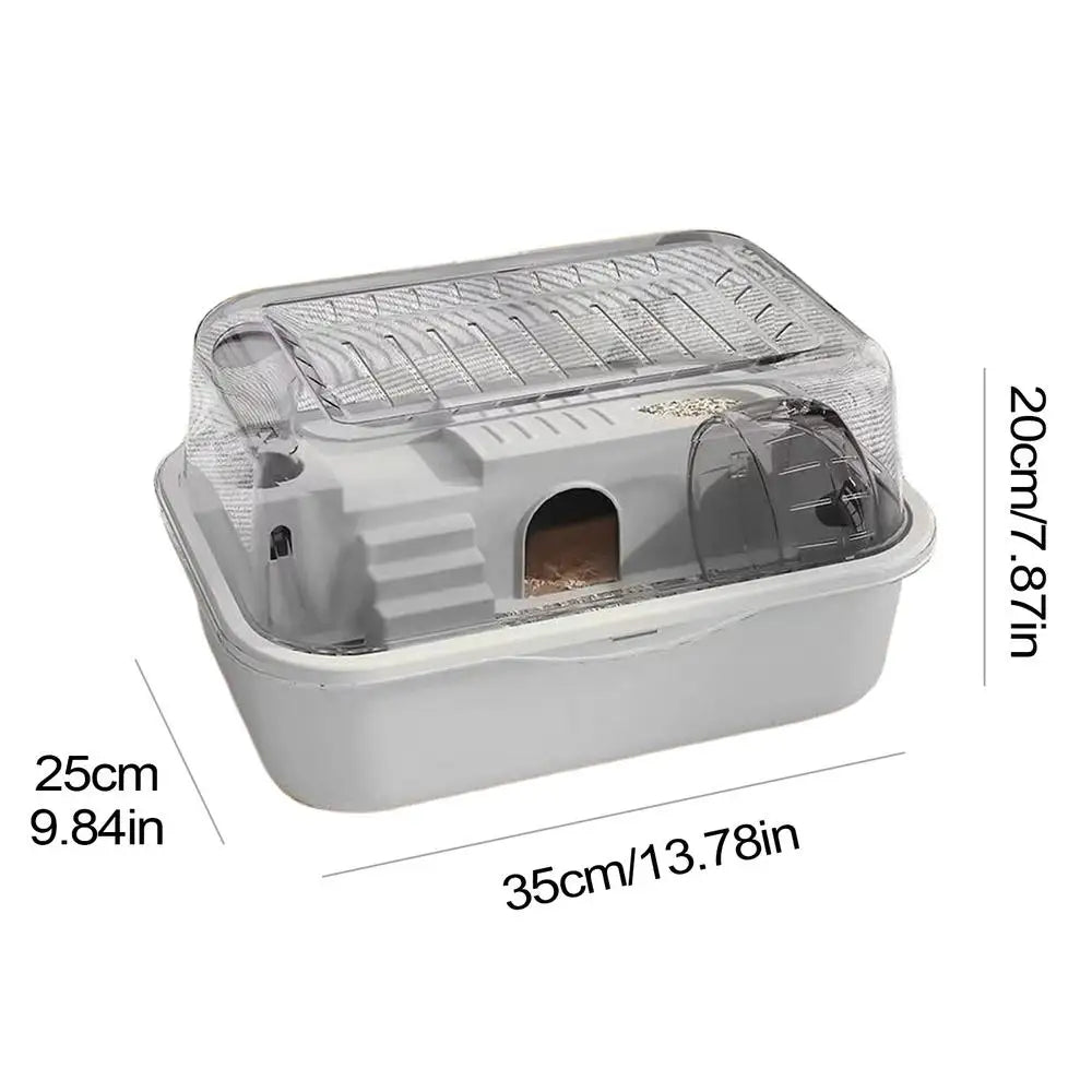 Double Layer Large Hamster Cage Exercise Wheel Luxury Pet House Nest