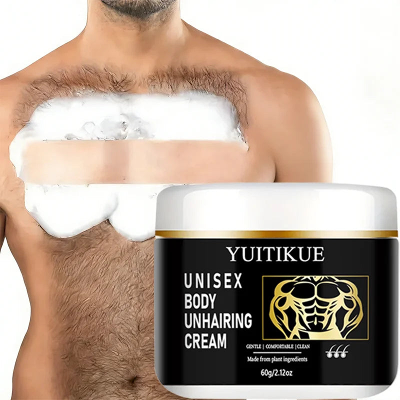 YUITIKUE Plant-Based Hair Removal Cream – Gentle & Unisex 60g Hair Removal Cream Zpaxo