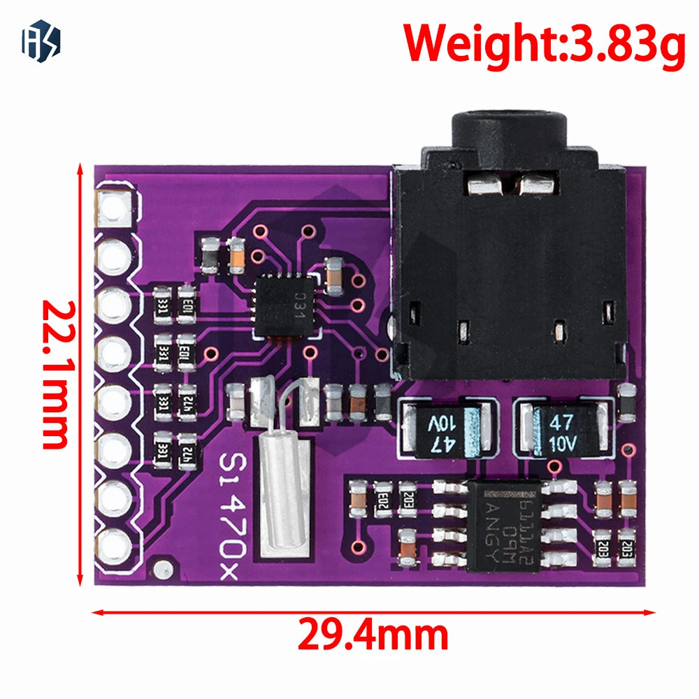 Si4703 RDS FM Radio Tuner Module Evaluation Breakout Board Filtering Zpaxo